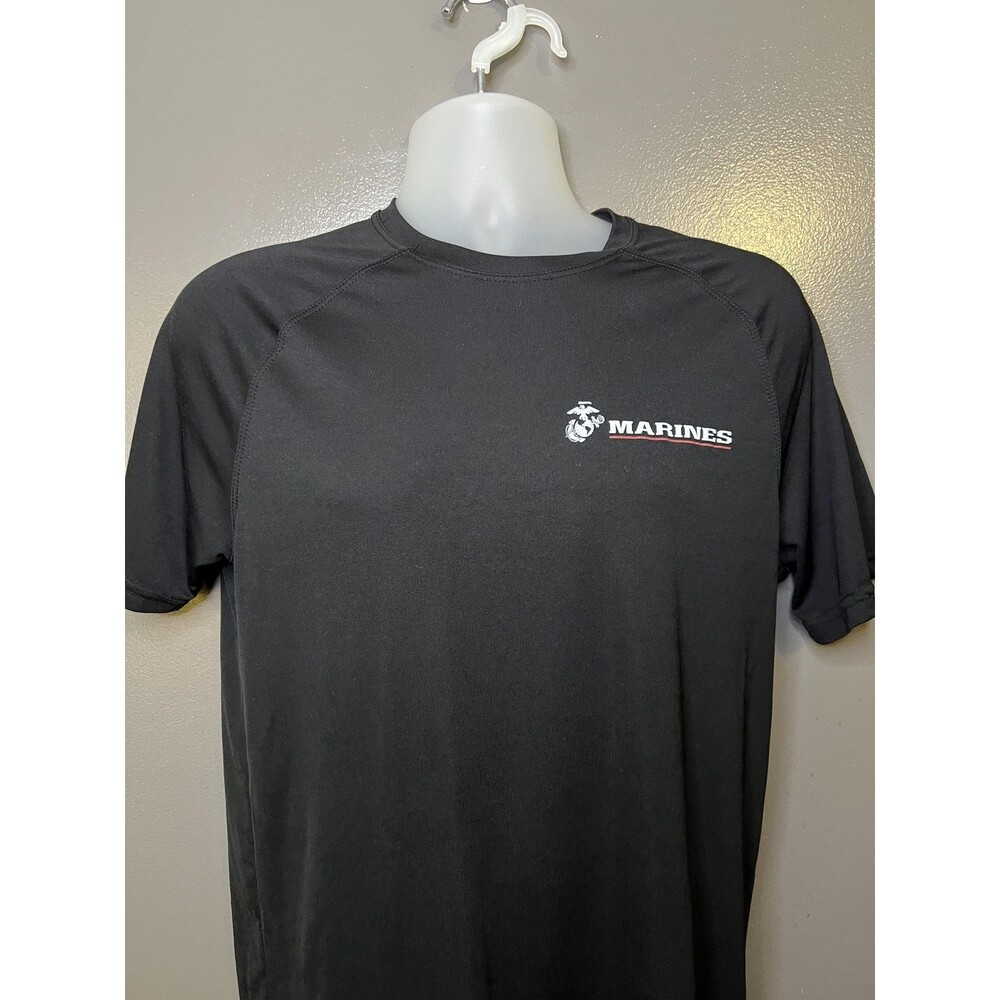 Marines Shirt Mens Medium Black Pain Is Weakness Graphic Performance Tee Top